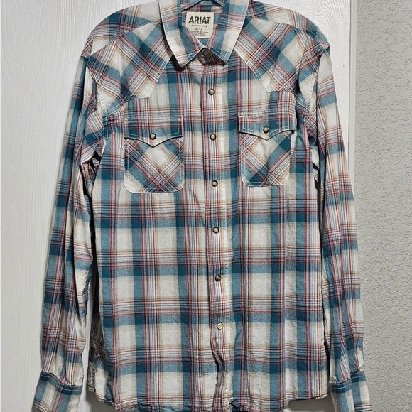 Ariat Multicolor Plaid Snap Shirt - Picture 2 of 6
